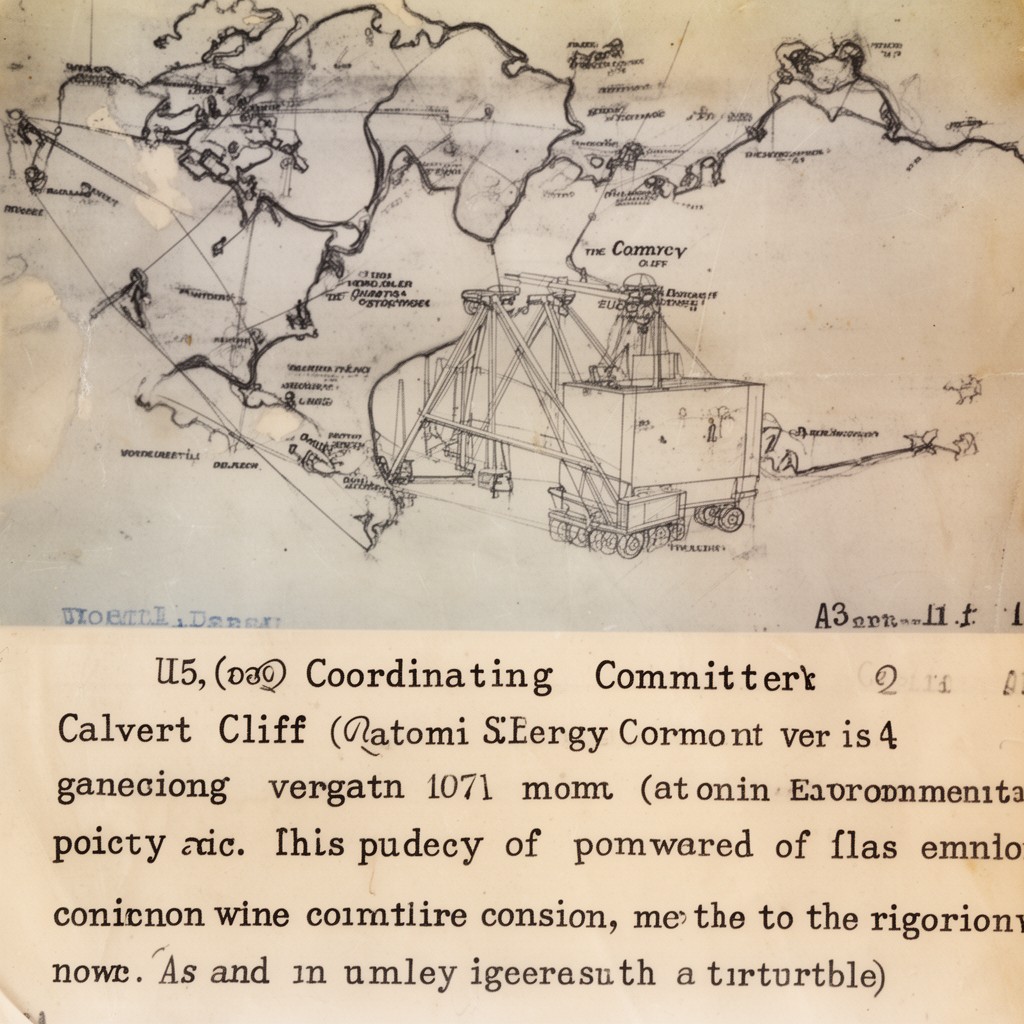 AI-generated illustration of Calvert Cliffs Coordinating Committee v. U.S. Atomic Energy Commission