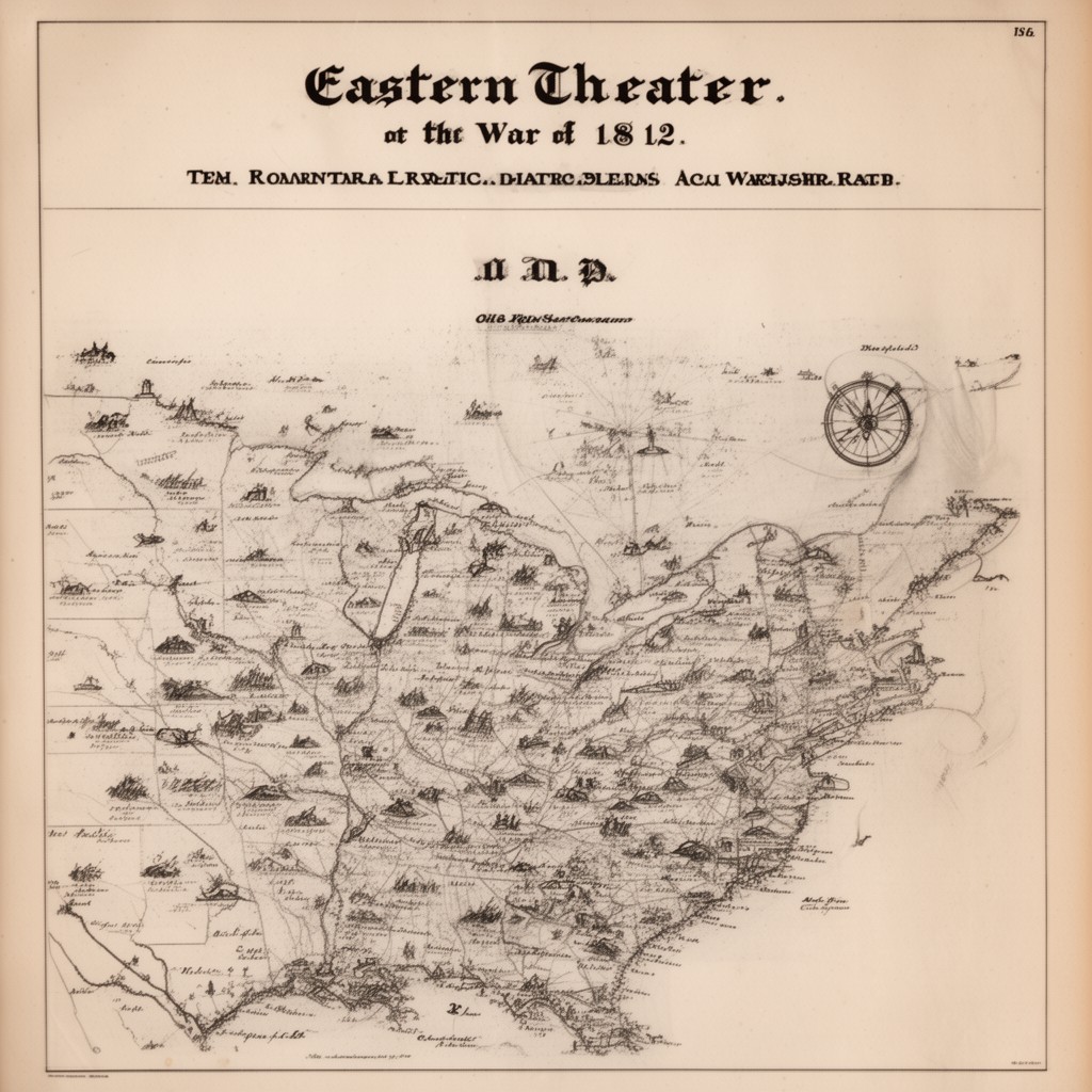 AI-generated illustration of Eastern Theater of the War of 1812