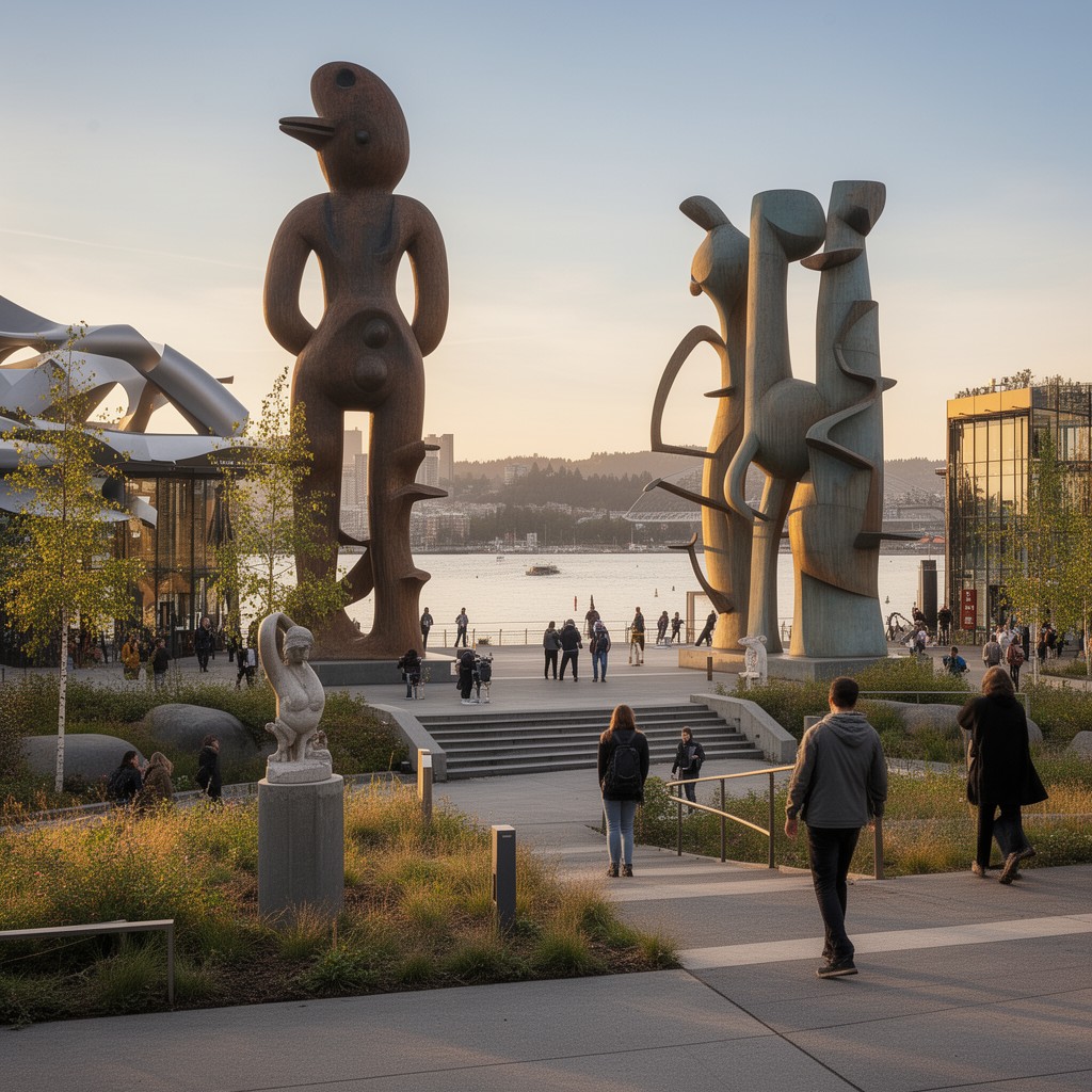 AI-generated illustration of Olympic Sculpture Park