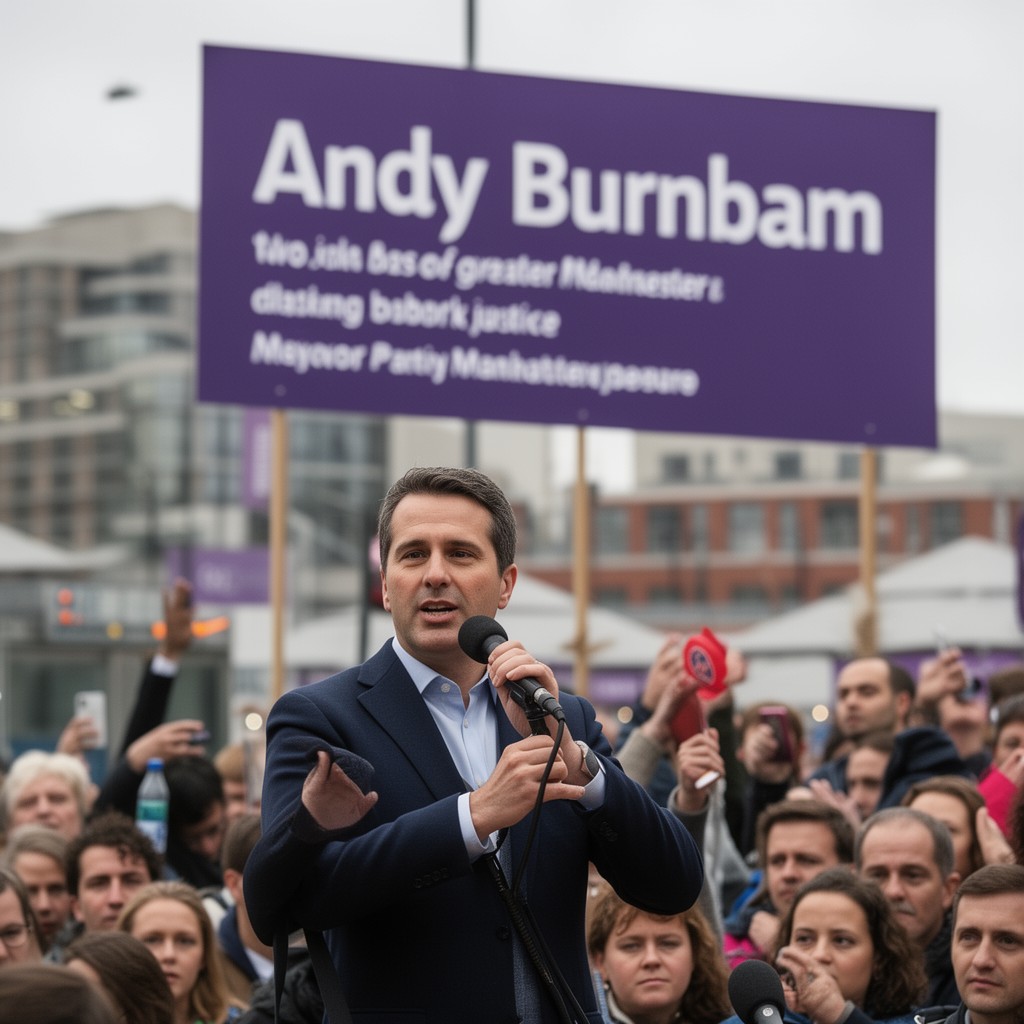 AI-generated illustration of Andy Burnham