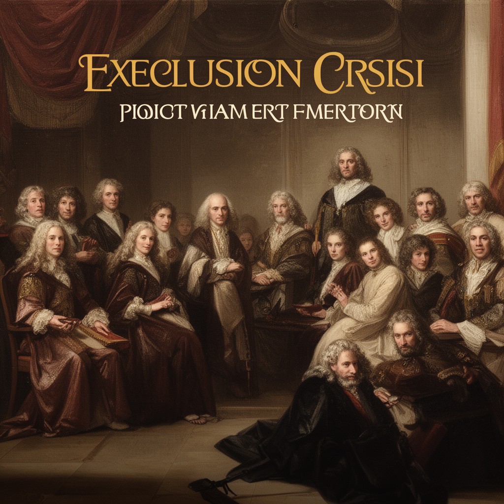 AI-generated illustration of Exclusion Crisis