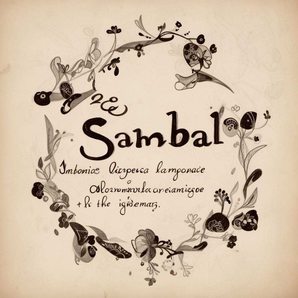 AI-generated illustration of Sambal language