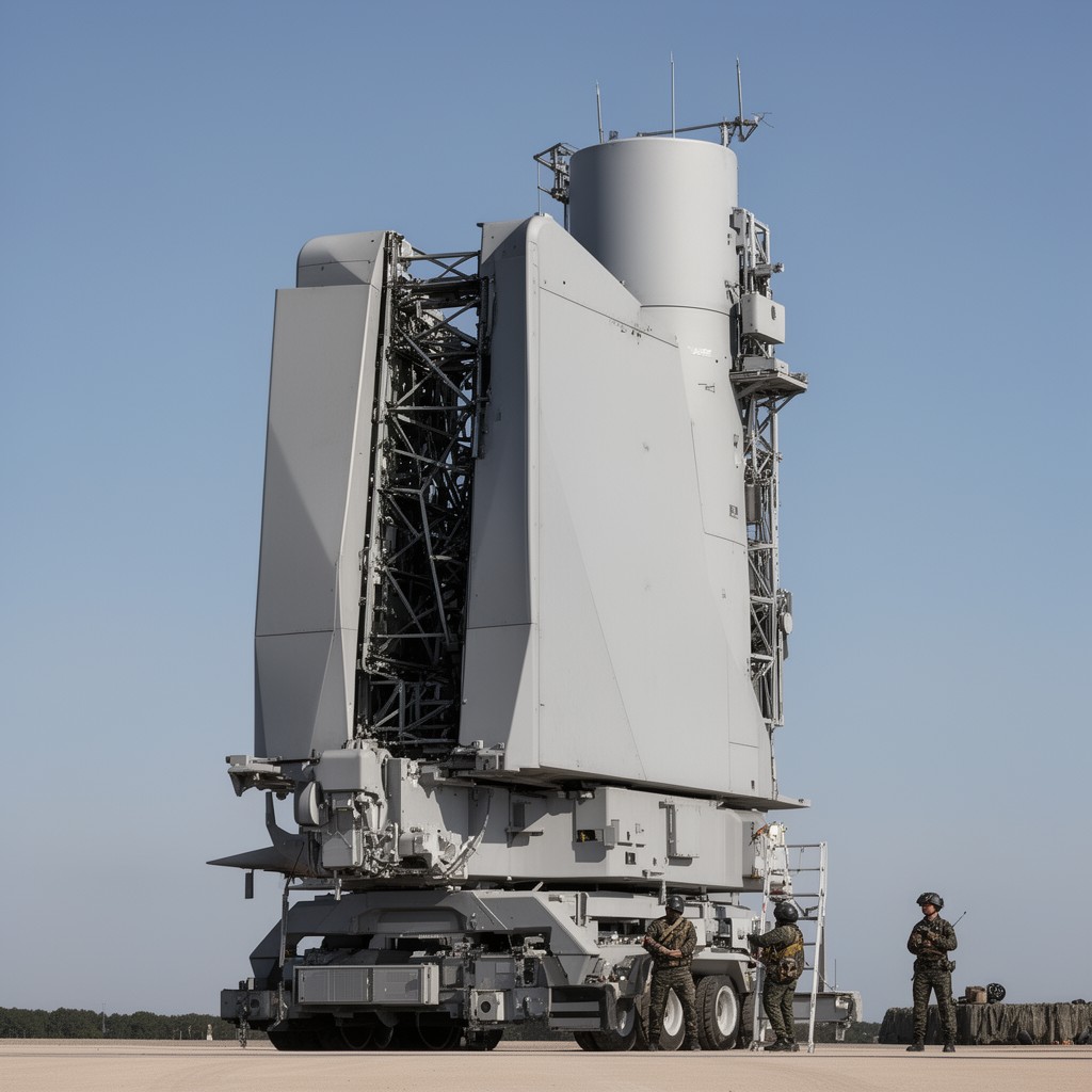 AI-generated illustration of RBE2 radar