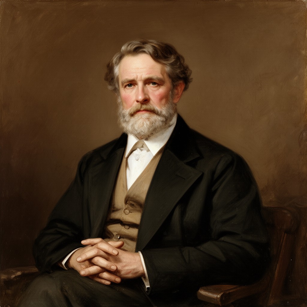 AI-generated illustration of John Greenleaf Whittier