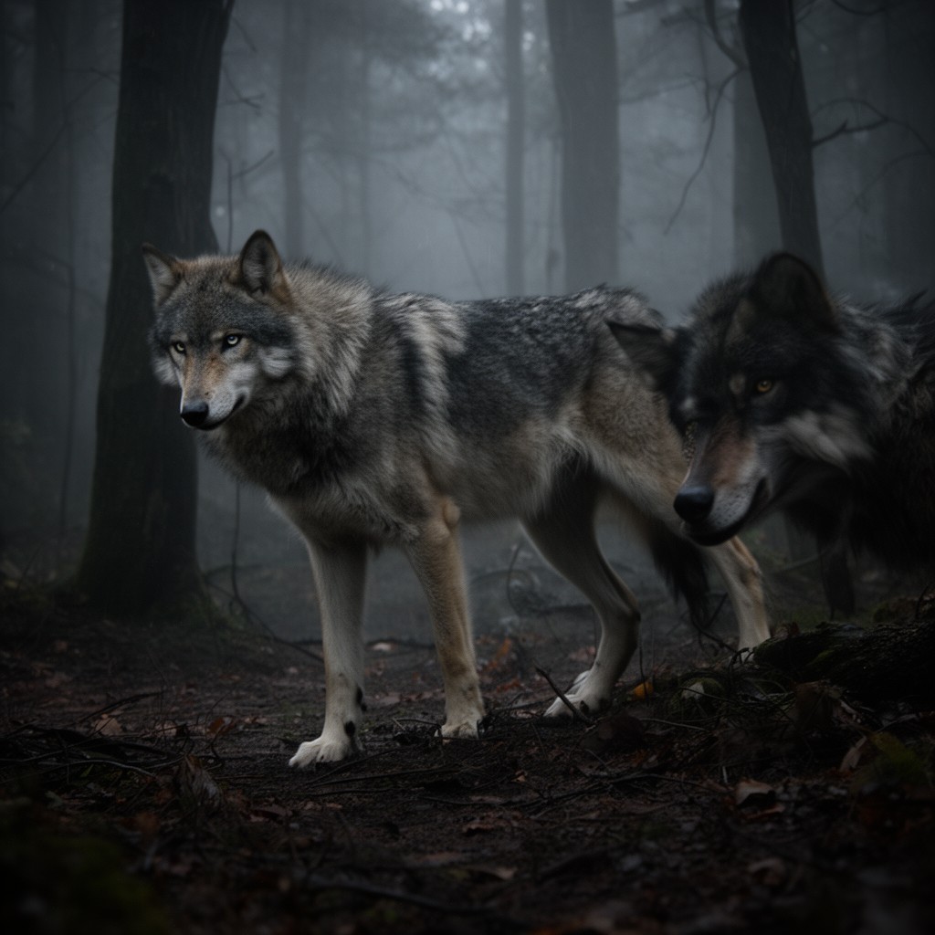 AI-generated illustration of Wolves