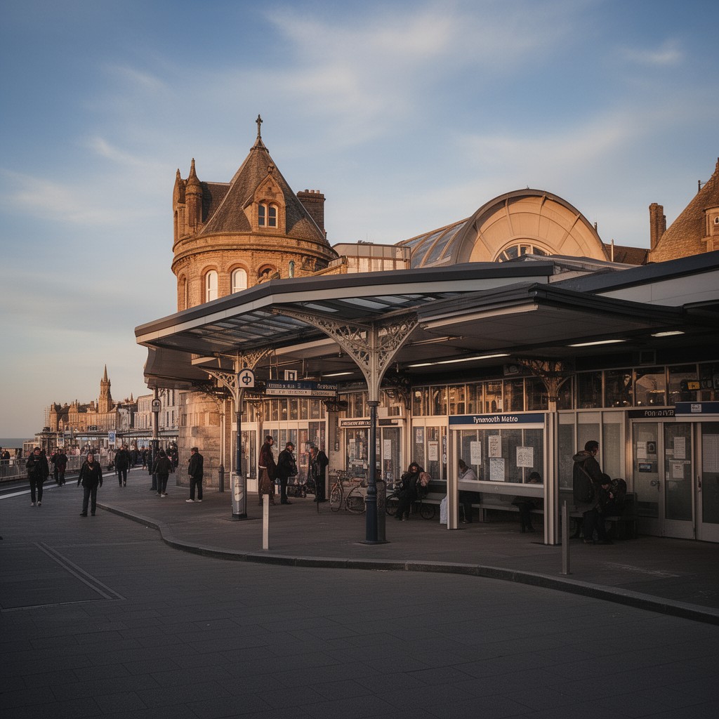 AI-generated illustration of Tynemouth Metro station