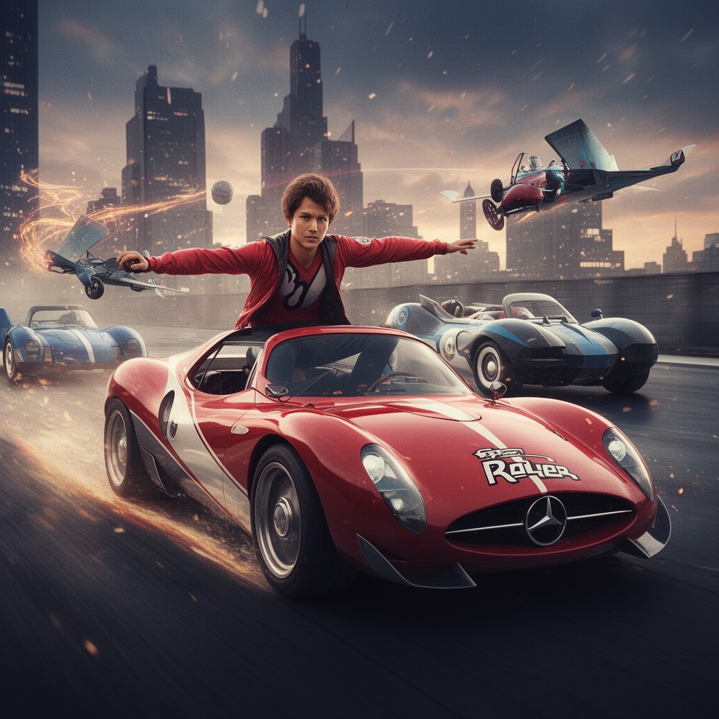 AI-generated illustration of Speed Racer