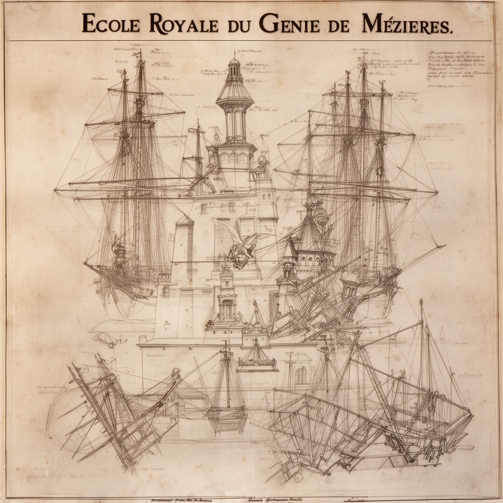 AI-generated illustration of École royale du génie de Mézières
