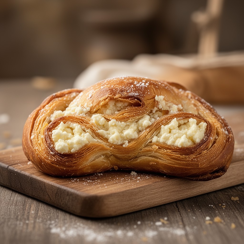 AI-generated illustration of sfogliatella