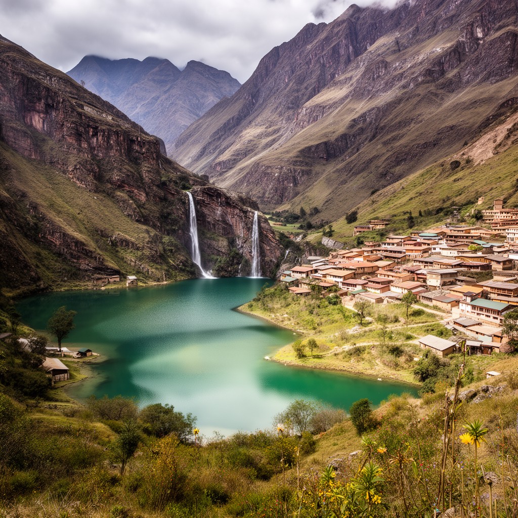 AI-generated illustration of Reserva Paisajística Nor Yauyos-Cochas