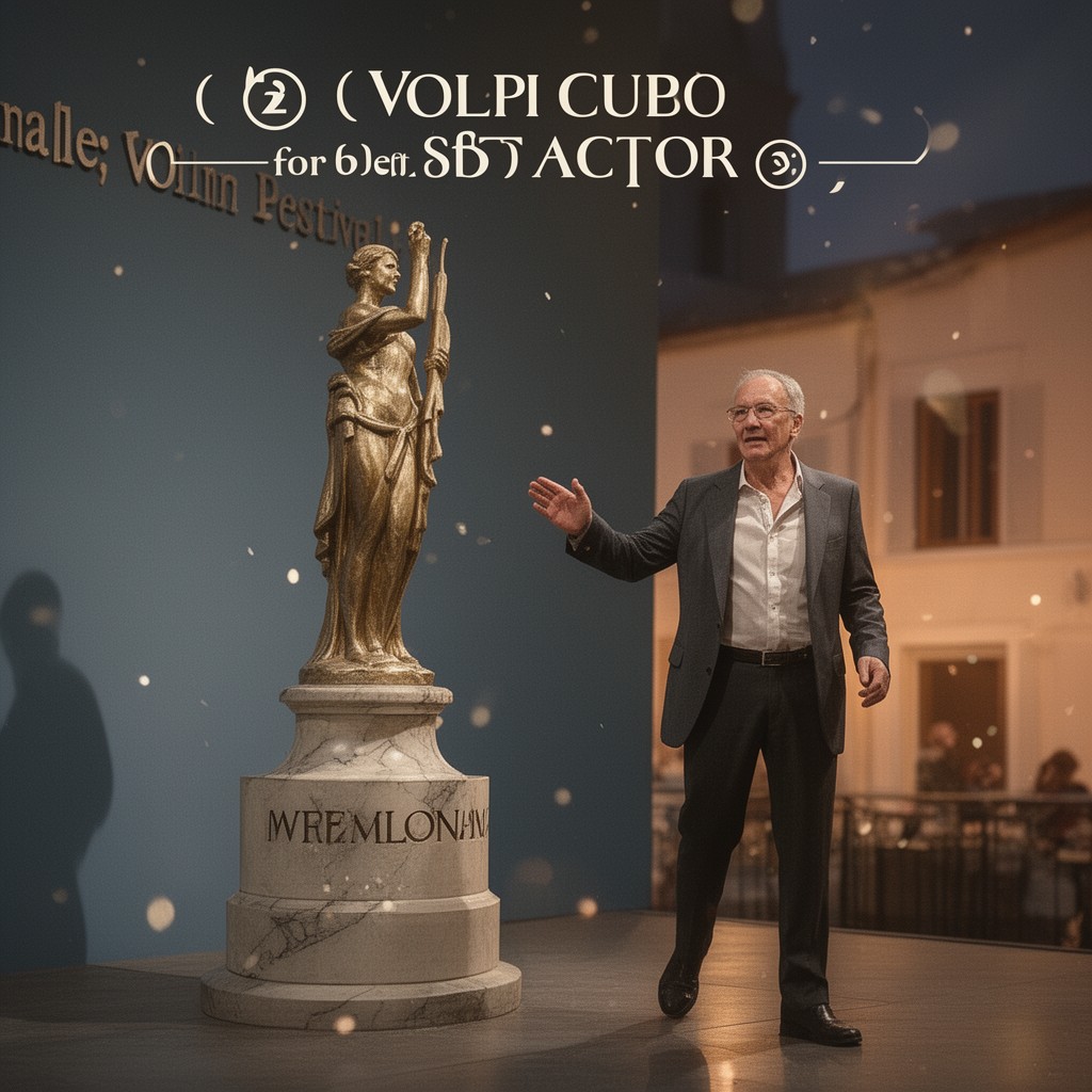 AI-generated illustration of Volpi Cup for Best Actor
