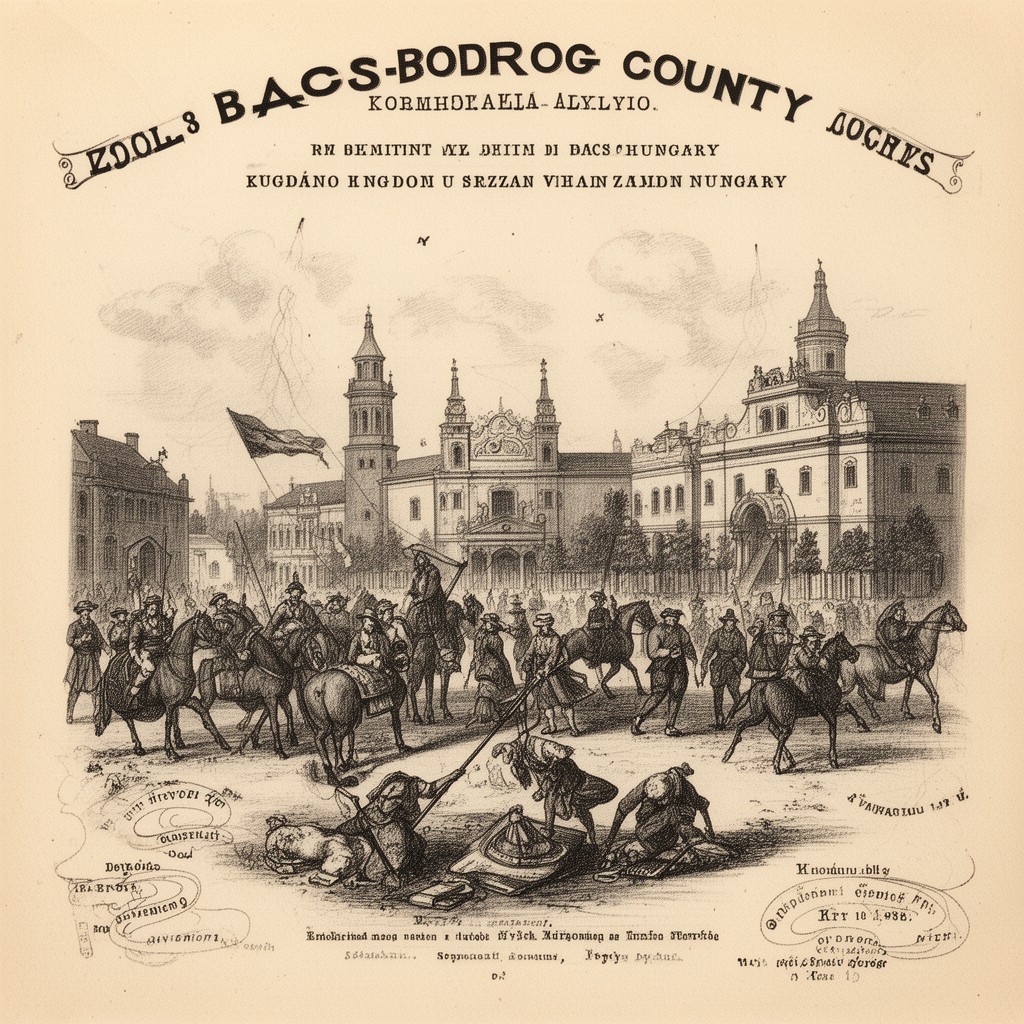 AI-generated illustration of Bács-Bodrog County