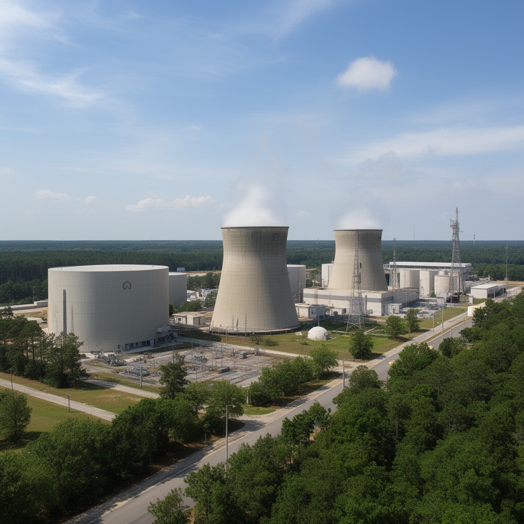 AI-generated illustration of Hatch Nuclear Power Plant