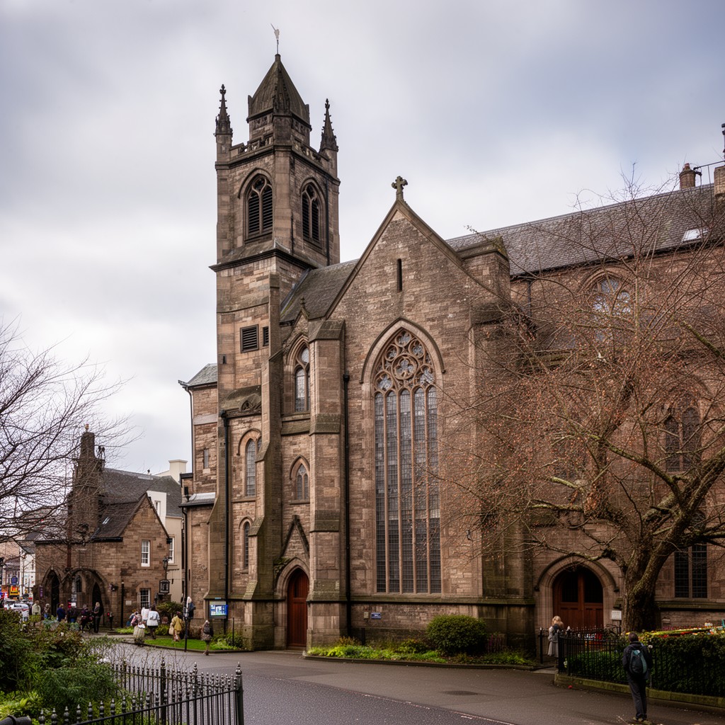 AI-generated illustration of St John’s Parish Church, Hamilton