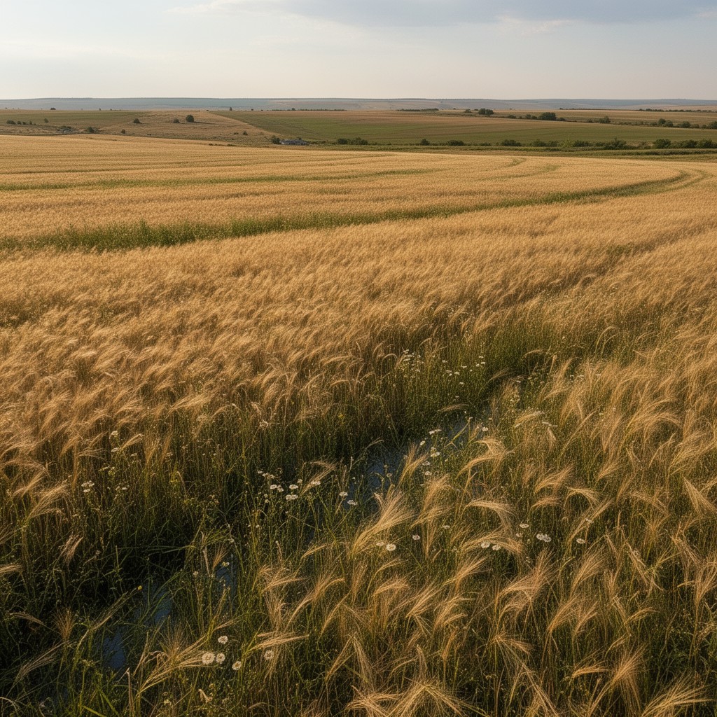 AI-generated illustration of southern Pannonian Plain