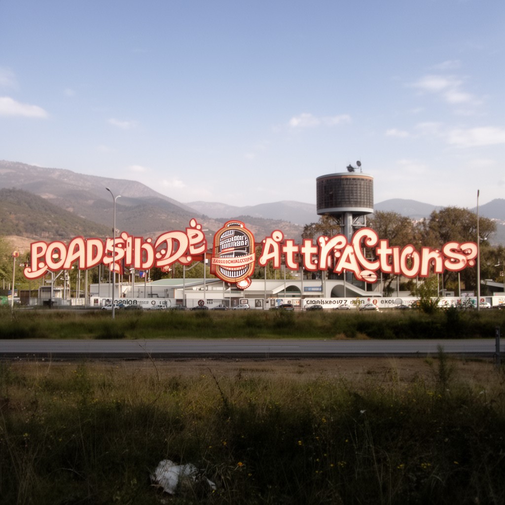 AI-generated illustration of Roadside Attractions