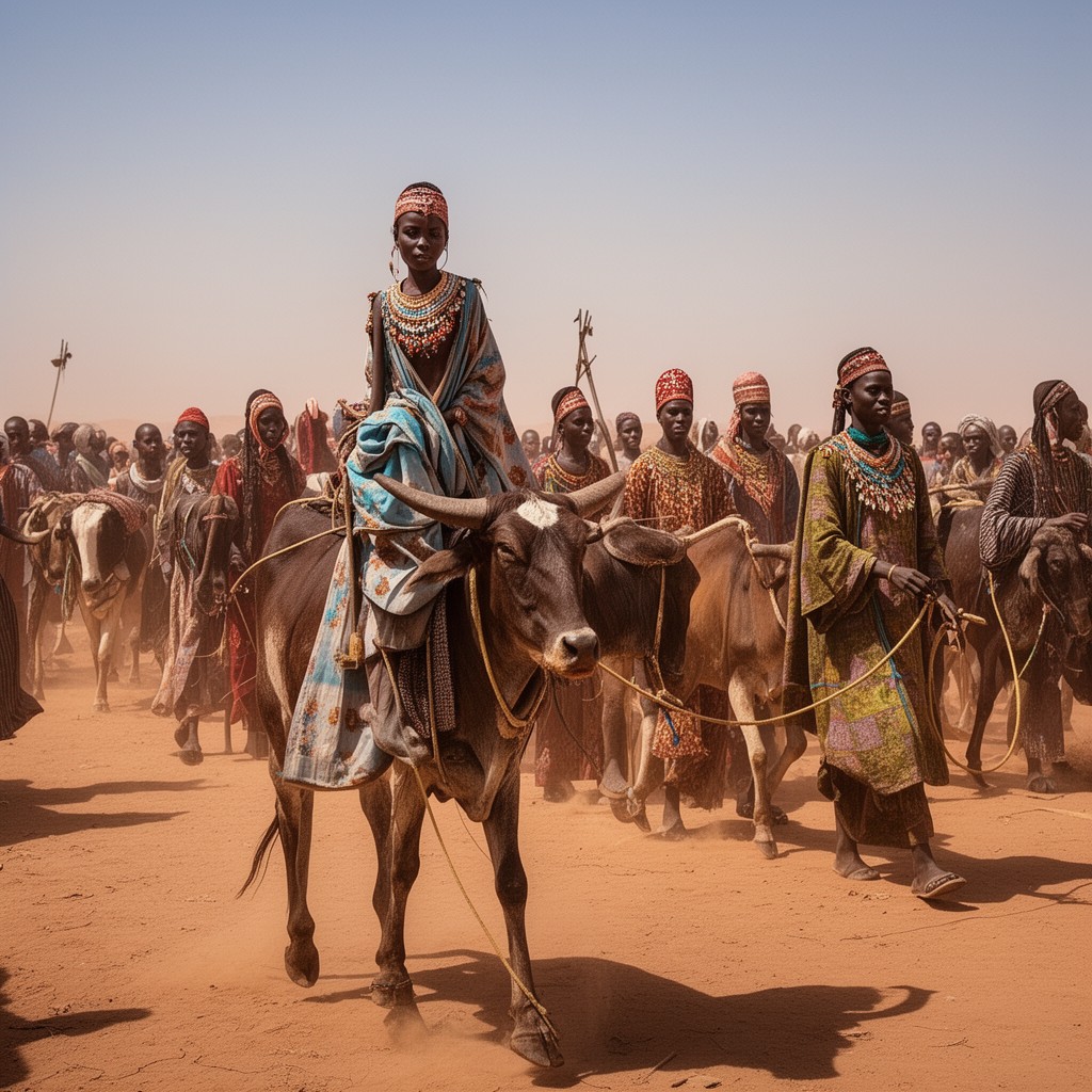 AI-generated illustration of Fulani