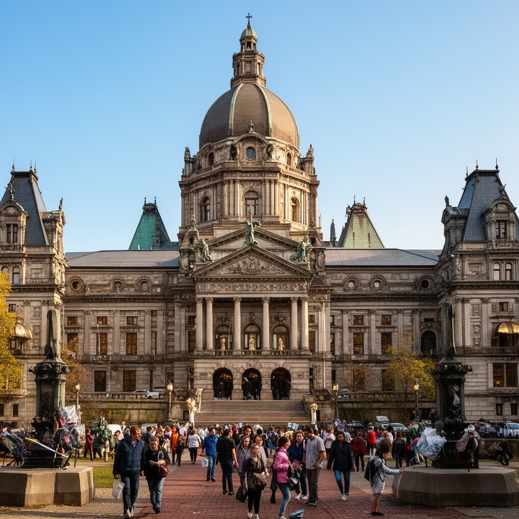 AI-generated illustration of New York State Capitol, Albany
