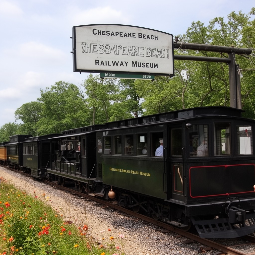 AI-generated illustration of Chesapeake Beach Railway Museum