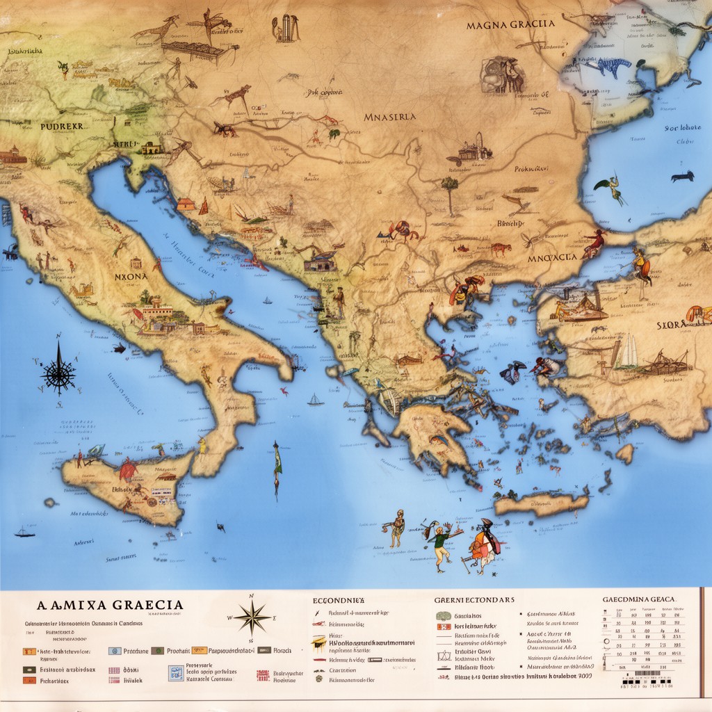 AI-generated illustration of Magna Graecia