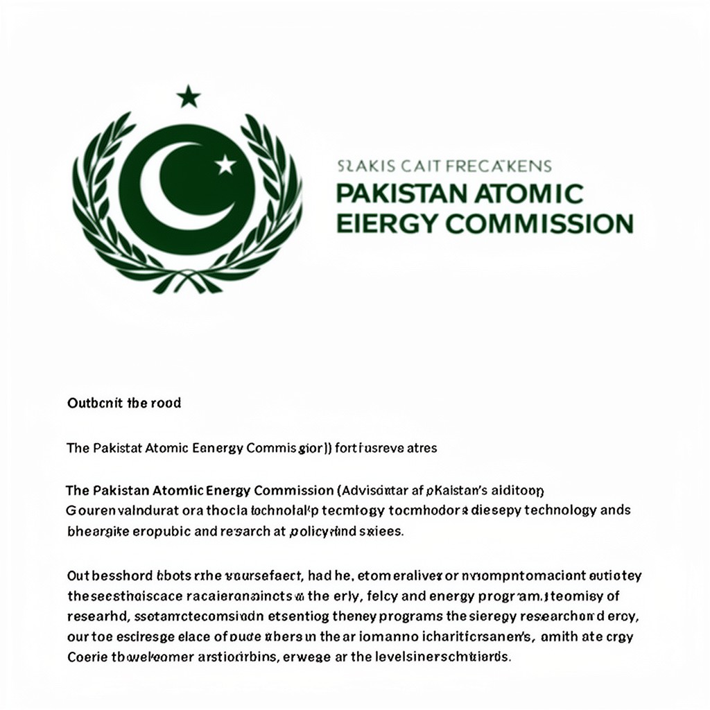 AI-generated illustration of Pakistan Atomic Energy Commission (advisory role)