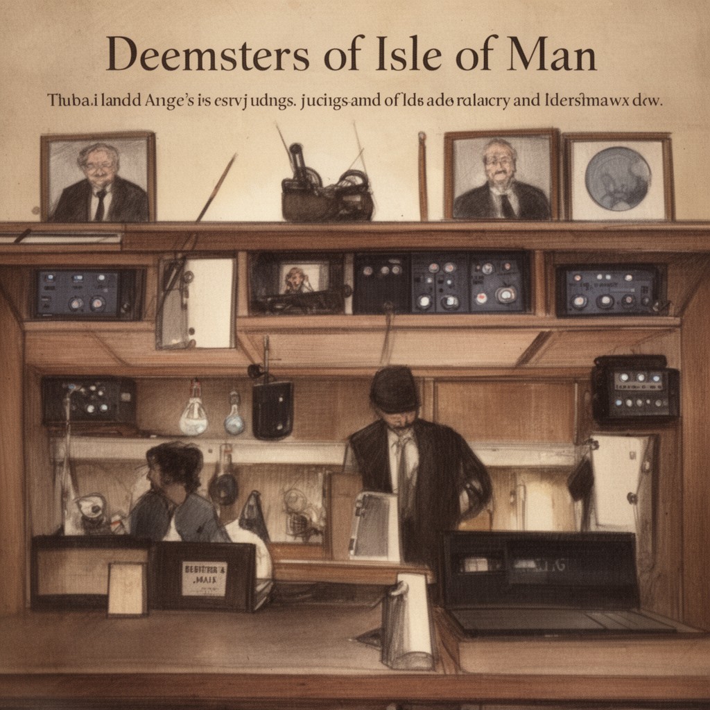 AI-generated illustration of Deemsters of the Isle of Man