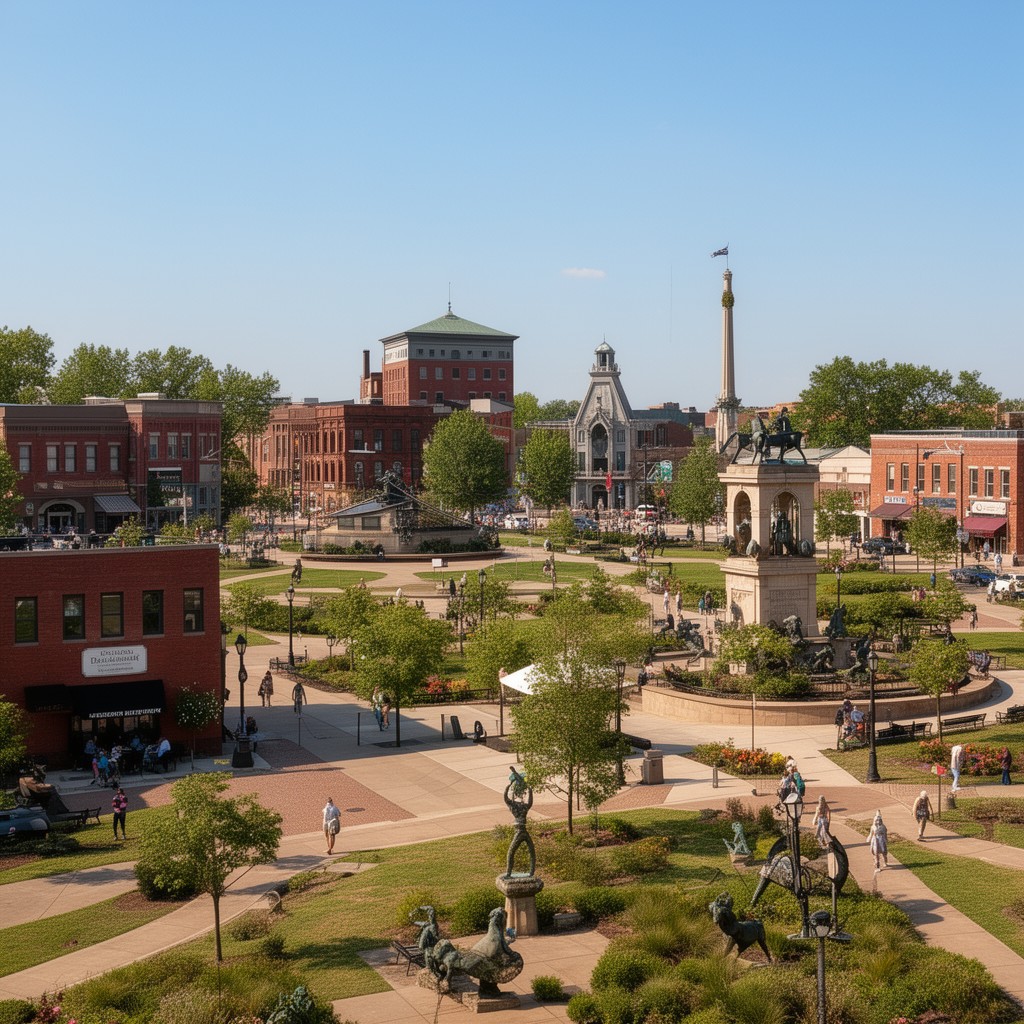 AI-generated illustration of Independence Square Historic District