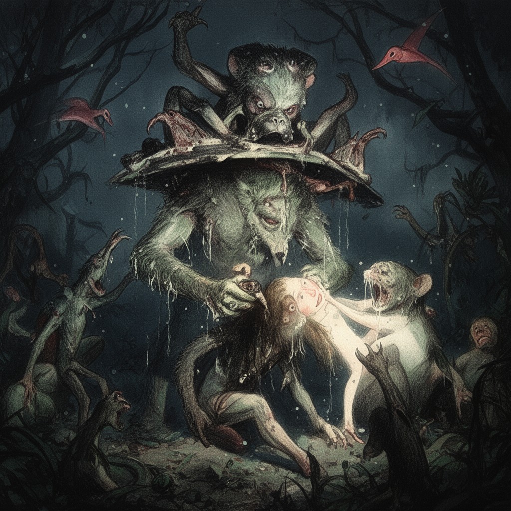 AI-generated illustration of Island of Lost Souls (1932 film)