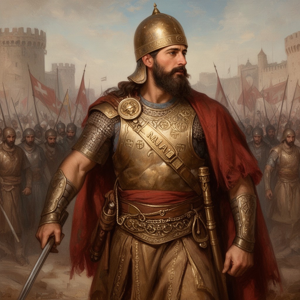 AI-generated illustration of Baibars