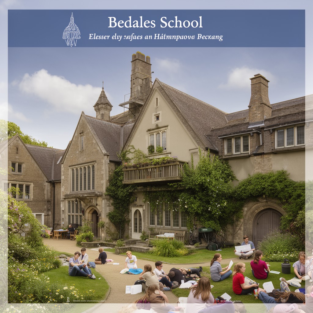 AI-generated illustration of Bedales School