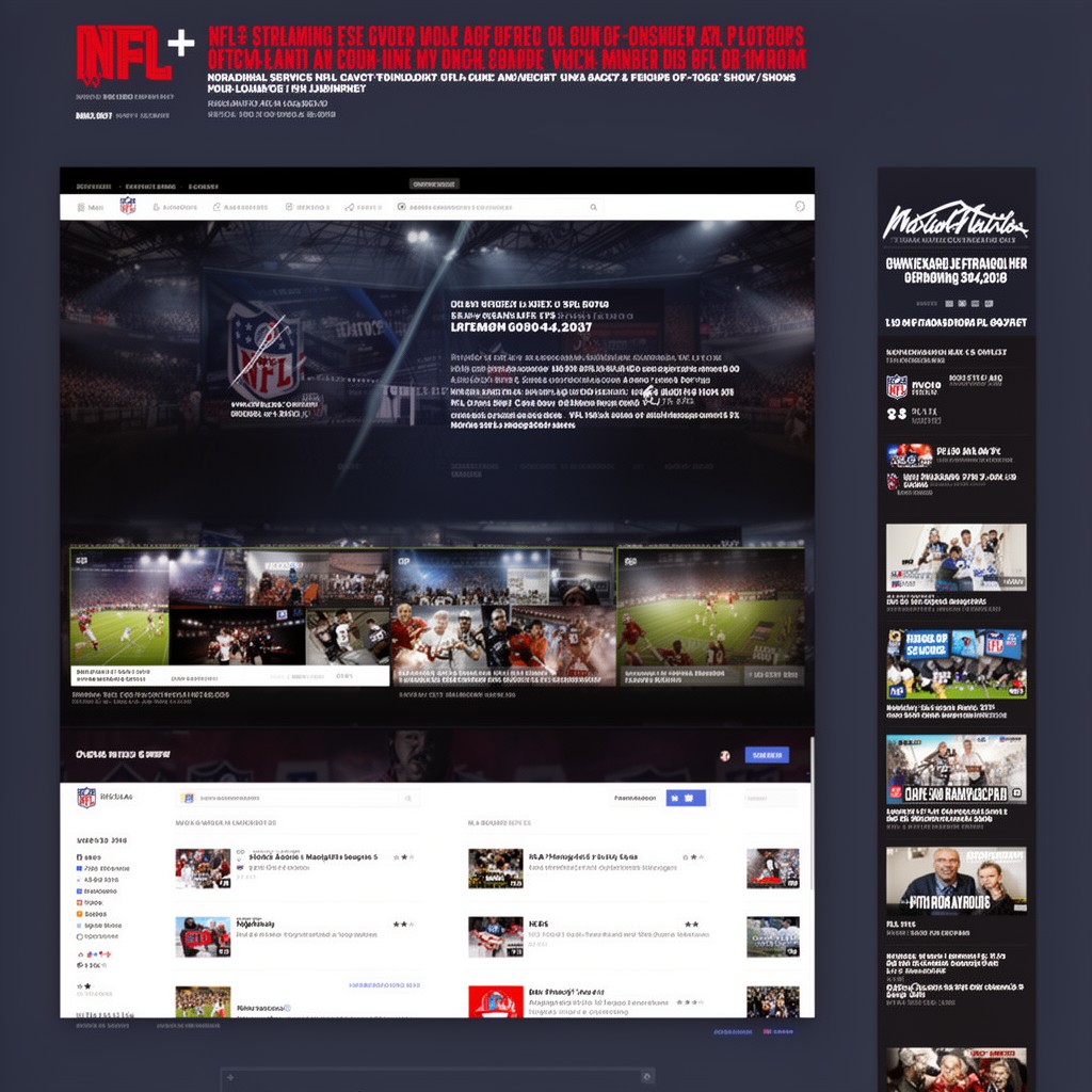 AI-generated illustration of NFL+ streaming service