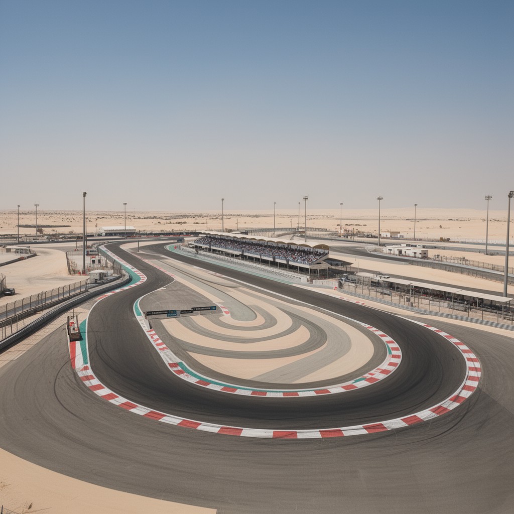 AI-generated illustration of Bahrain International Circuit