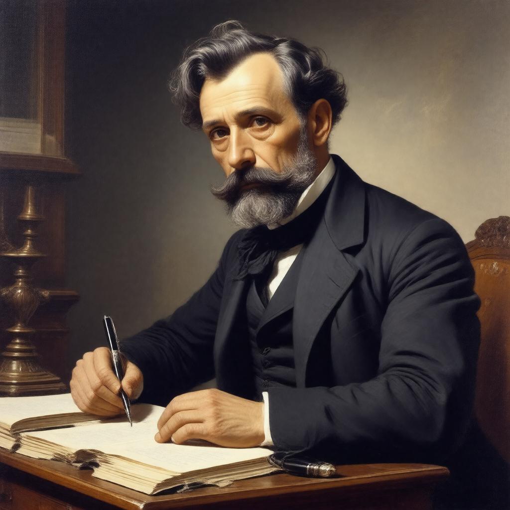 AI-created image of Émile Gaboriau