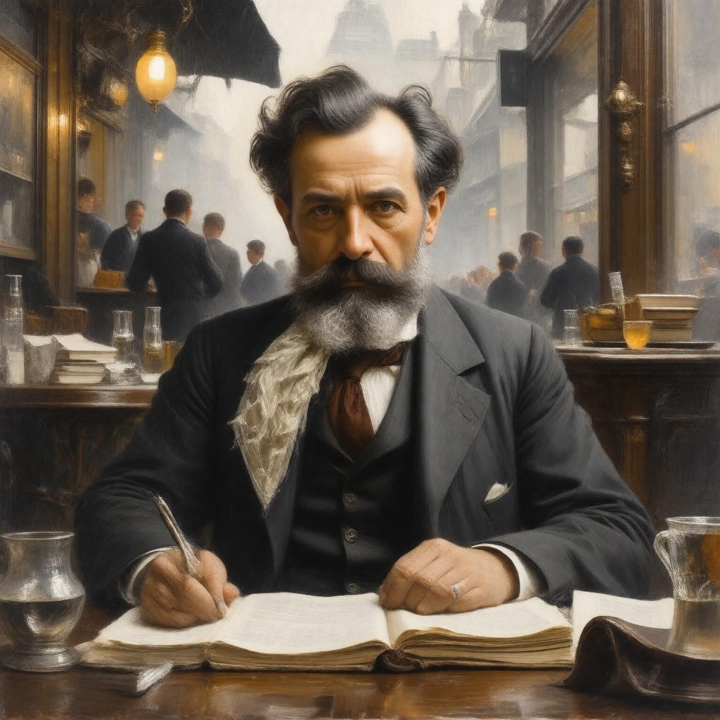 AI-created image of Émile Zola