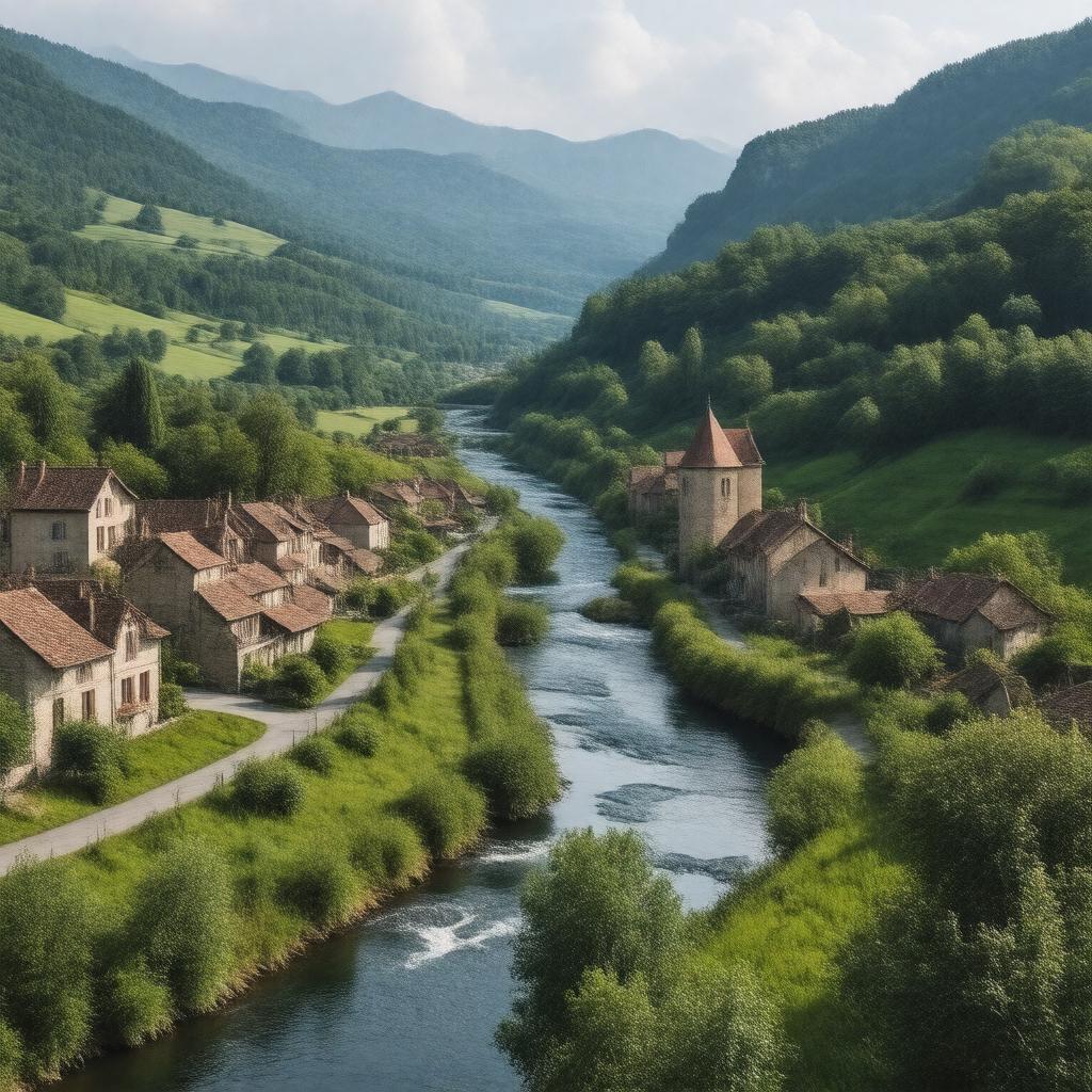 AI-created image of Épinal, France