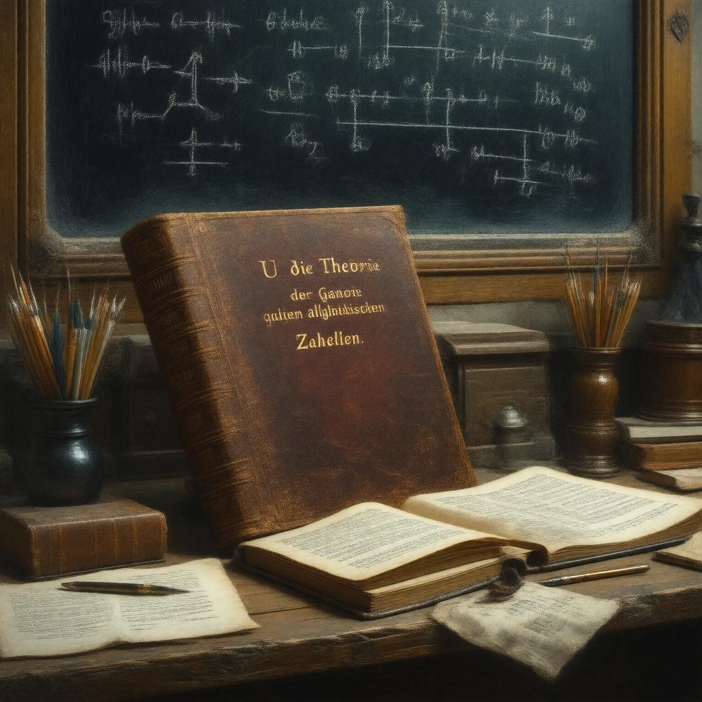 AI-created image of Über die Theorie der ganzen algebraischen Zahlen