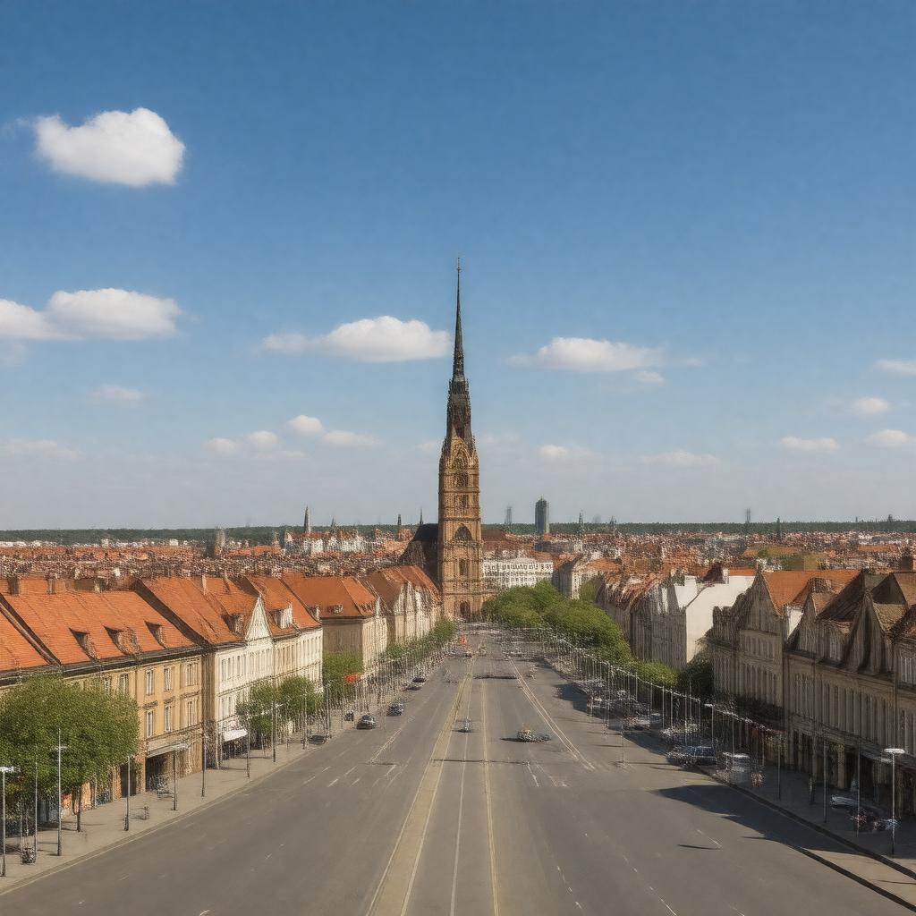 AI-created image of Łódź
