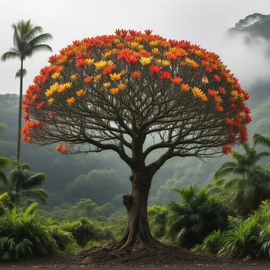 AI-created image of ʻōhiʻa lehua
