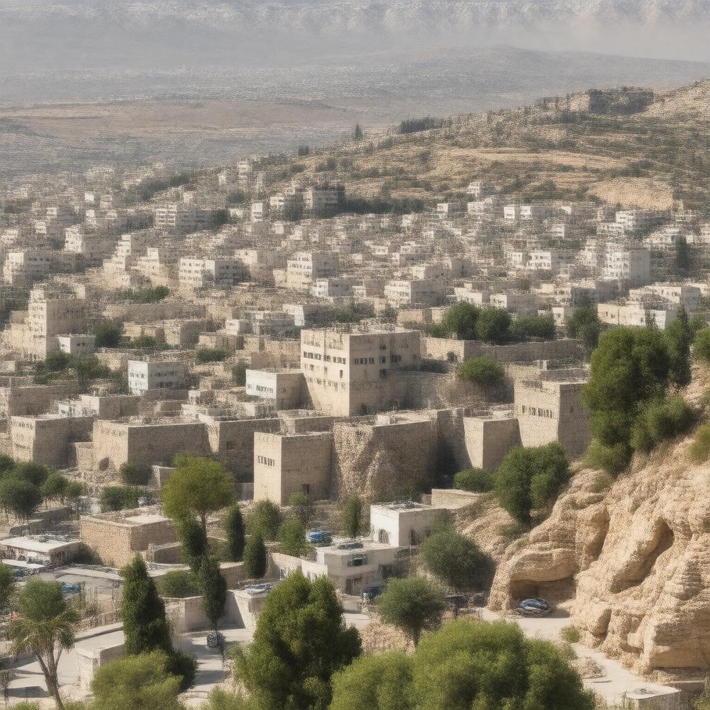 AI-created image of חֶבְרוֹן