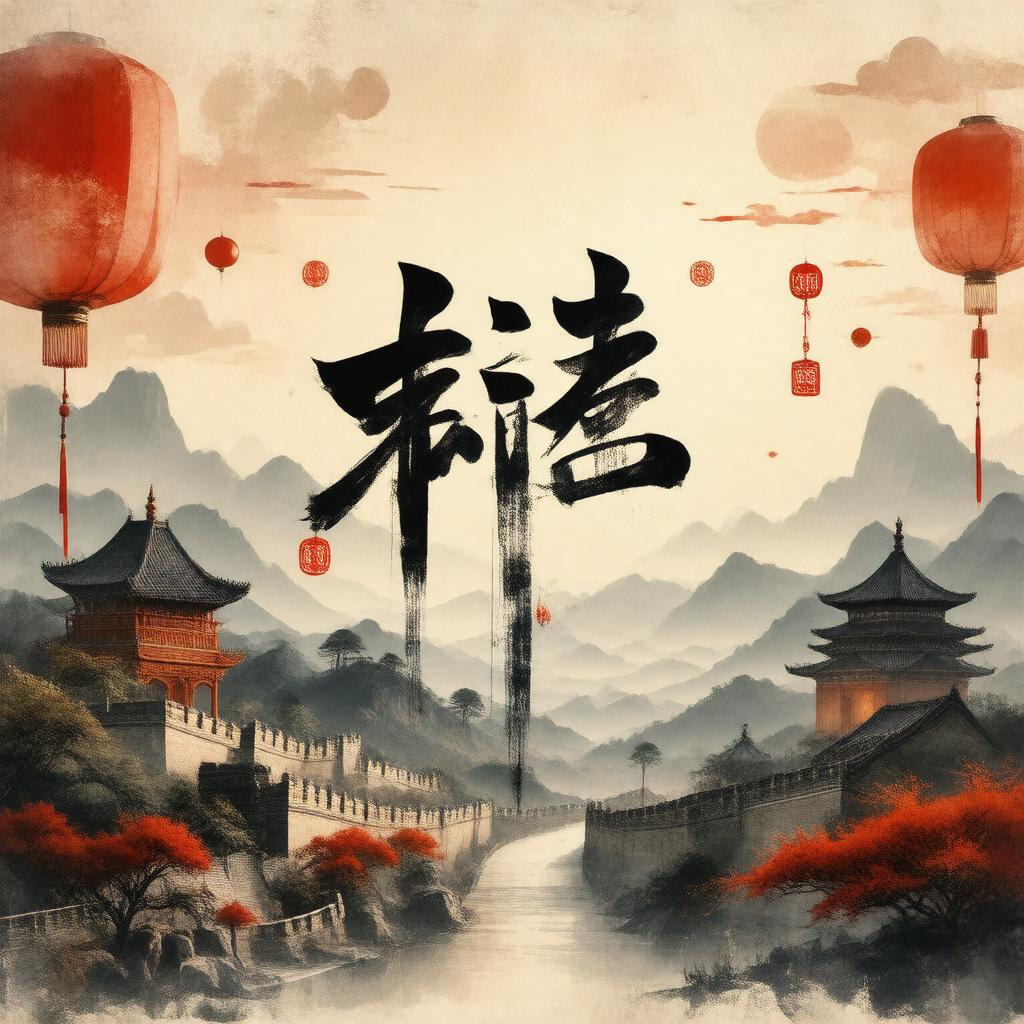 AI-created image of 汉语