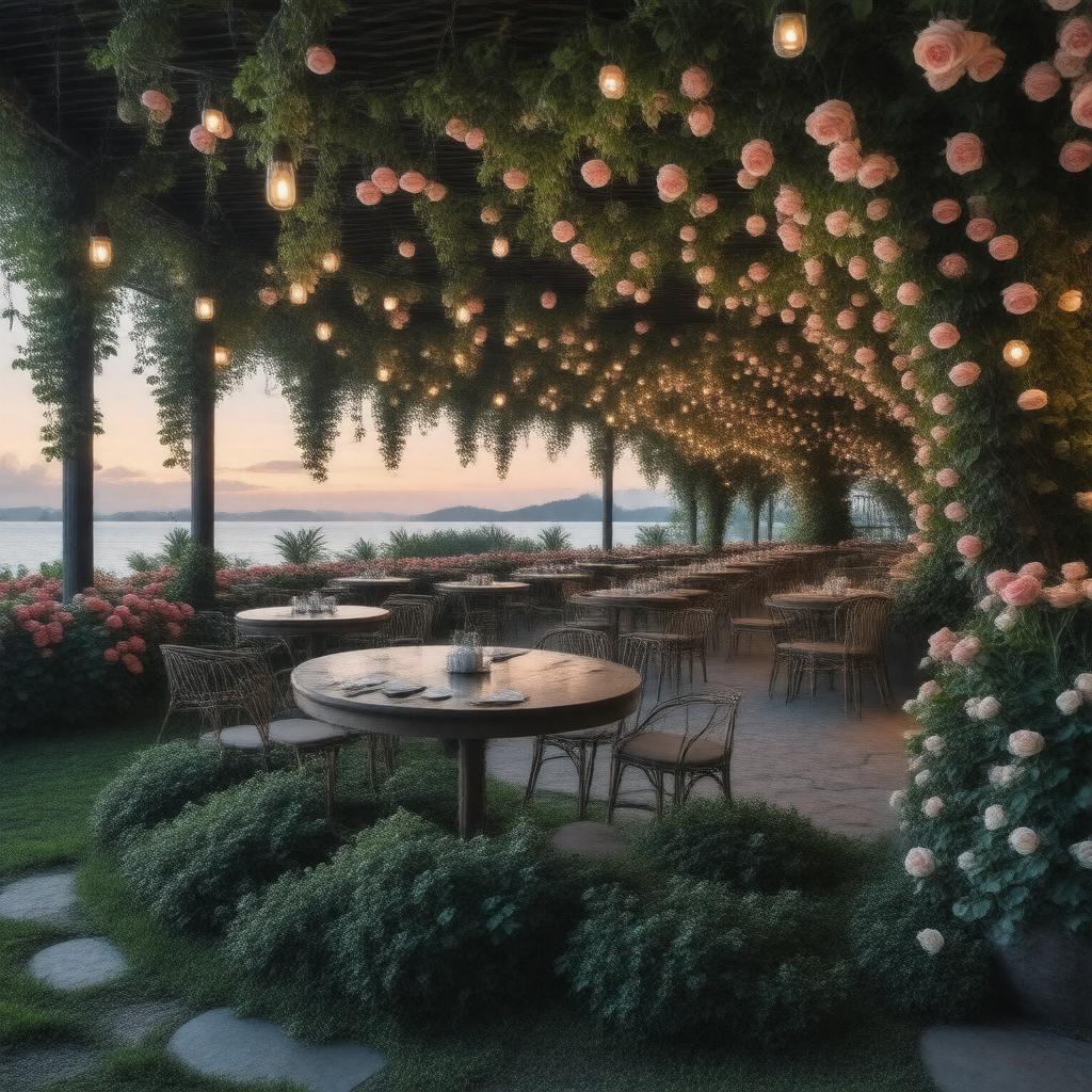 AI-created image of 10,000 Roses Cafe