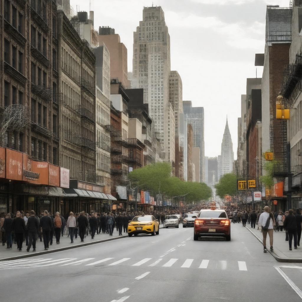 AI-created image of 110th Street