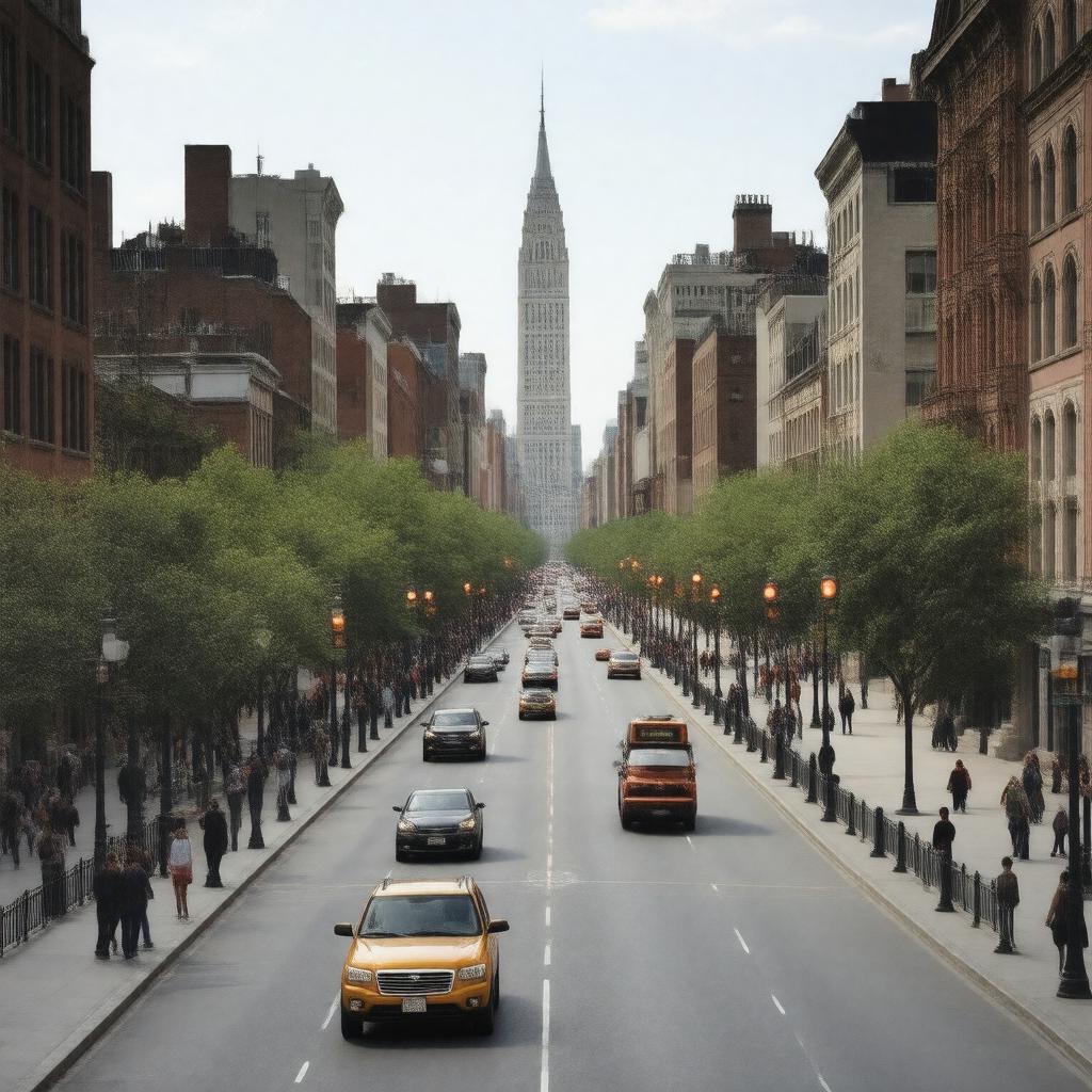 AI-created image of 116th Street