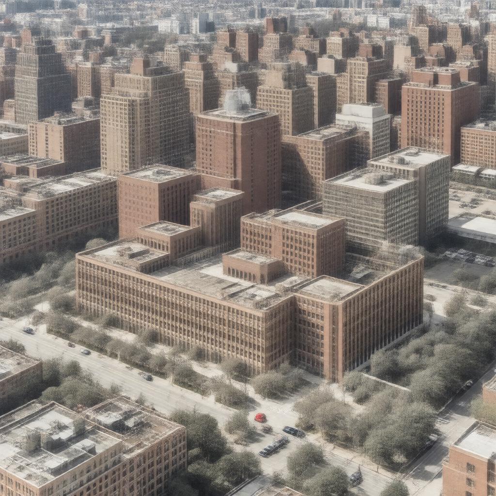 AI-created image of 1230 York Avenue, Manhattan, New York City