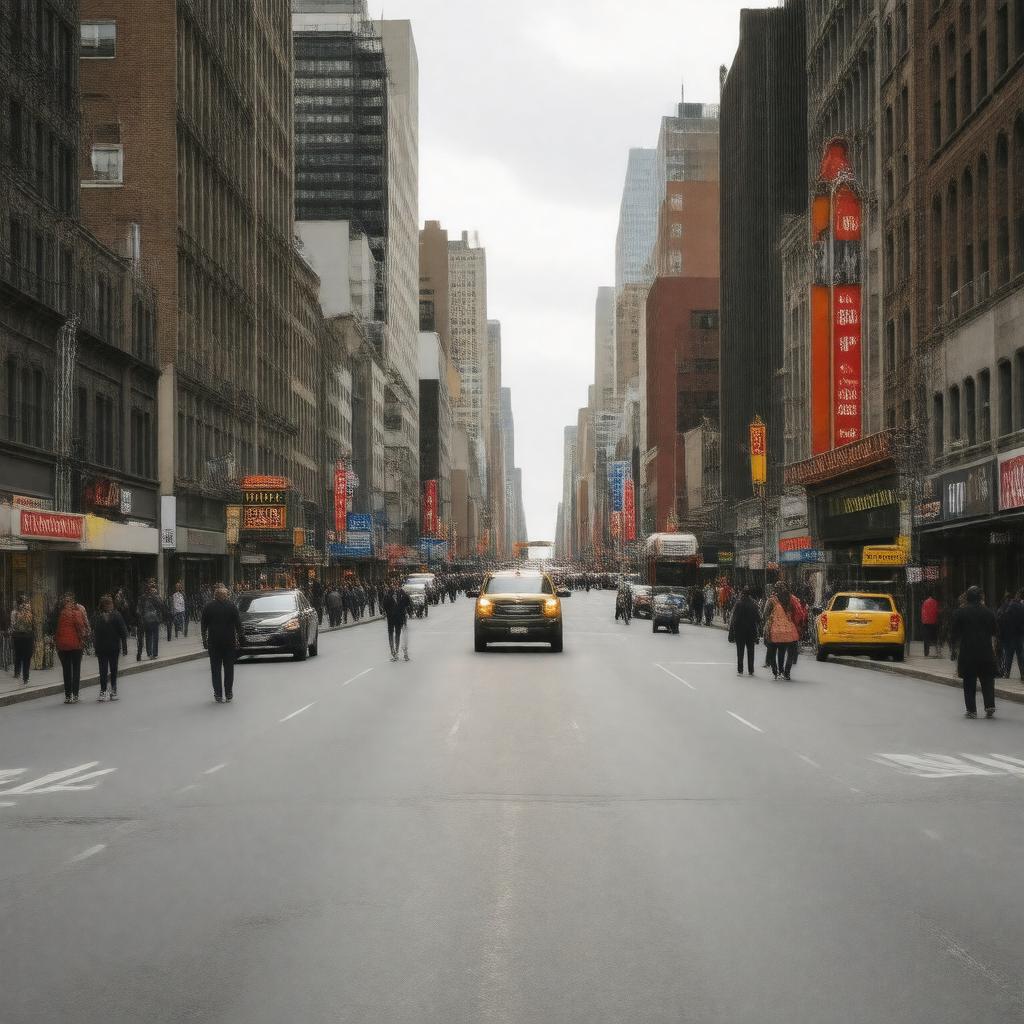 AI-created image of 125th Street