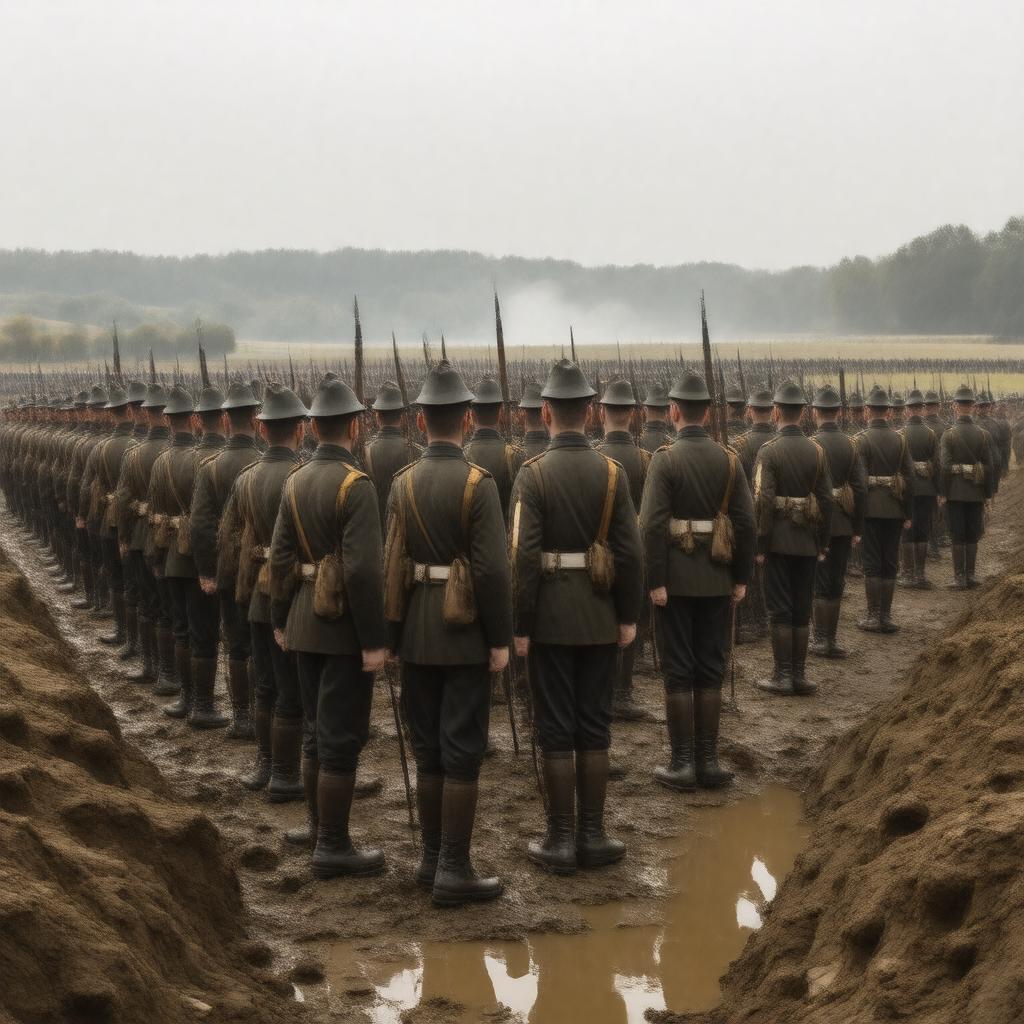 AI-created image of 13th Battalion, The East Surrey Regiment