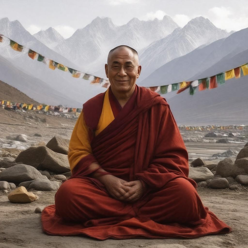 AI-created image of 14th Dalai Lama