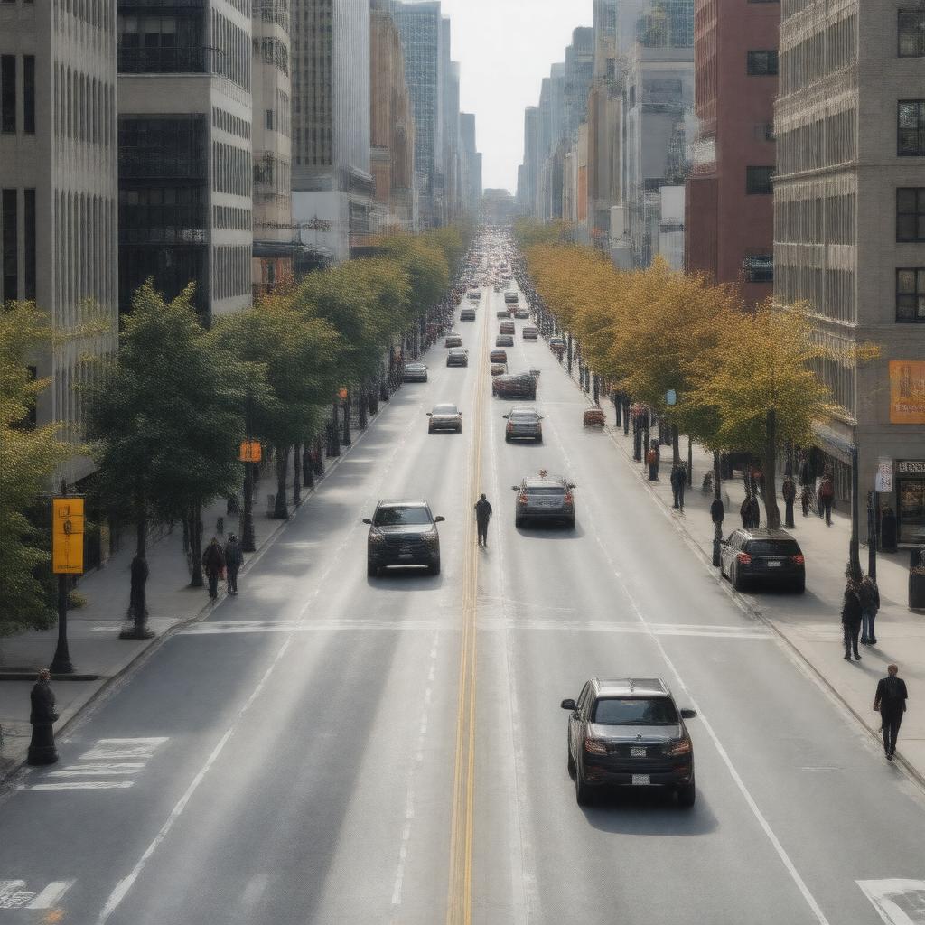 AI-created image of 17th Street