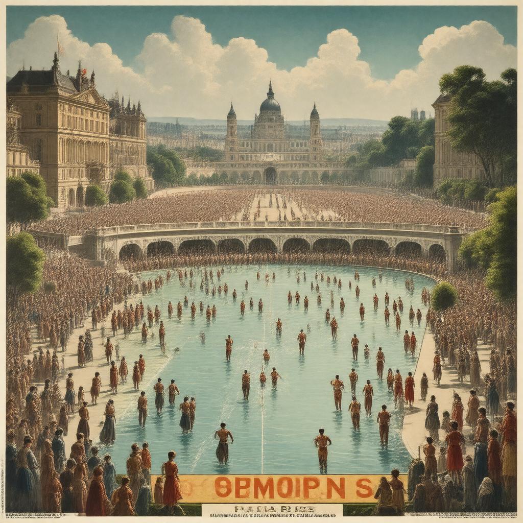 AI-created image of 1900 Summer Olympics