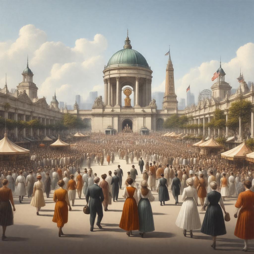AI-created image of 1904 World's Fair